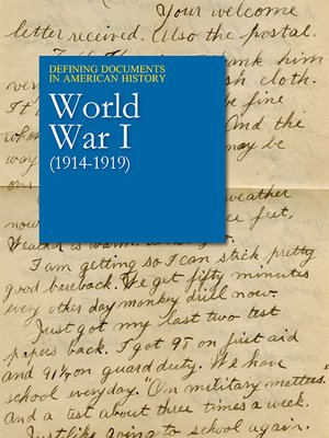 cover image of Defining Documents in American History: World War I, (1914-1919)